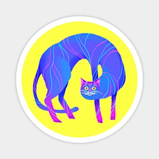 Psychedelic Crypto Cat Magnet